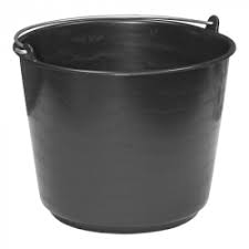 Baueimer 12 L - Schwarz